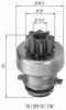 MAGNETI MARELLI 940113020106 Pinion, starter